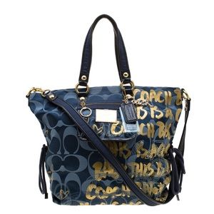 Coach Signature Canvas Poppy Tote